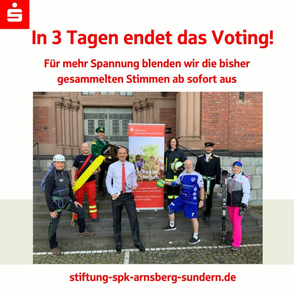 Sparkassen-Glücksboten: in 3 Tagen endet das Voting